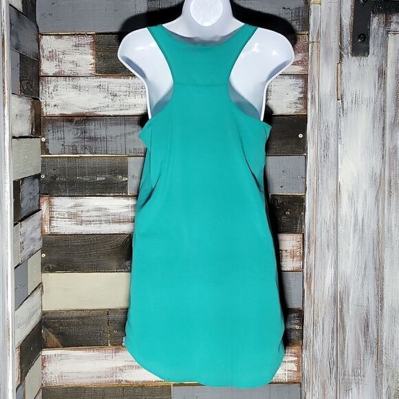 Turquoise Tank Top Sheer Size Small - Picture 5 of 9